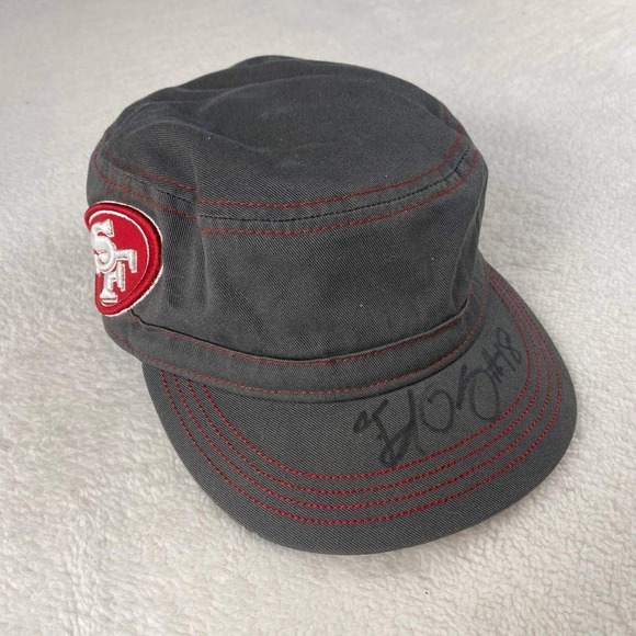 San Francisco 49ers Womens New Era Chic Cadet Army Cap Adjustable NFL Hat Signed - Picture 1 of 7